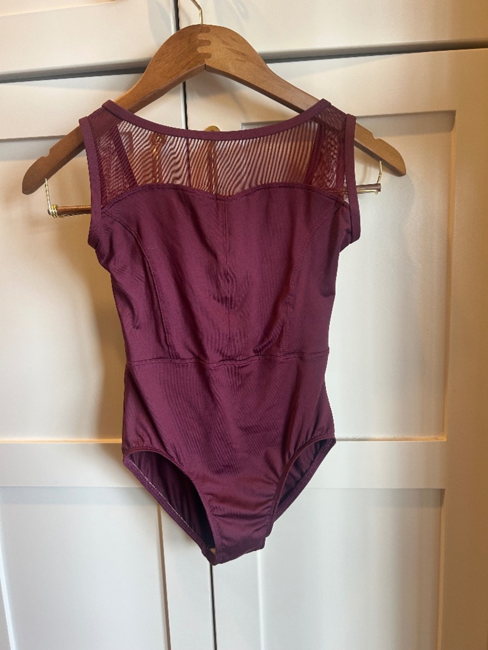 Plum ballet leotard